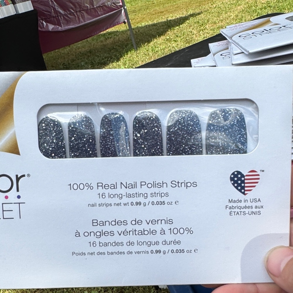 Color Street Midnight Glitter Nail Strips Moon River